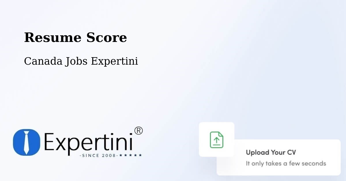 Resume Score & Job Description Match Tool – Guelph - Canada Jobs Expertini